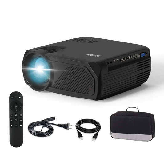 Portable Mini Movie Projector Upgraded 1080P HD 