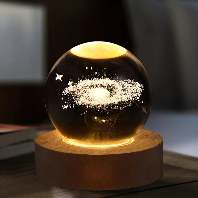 Magic Crystal Ball Night Light | Glowing Atmosphere Tabletop Decorations Gift