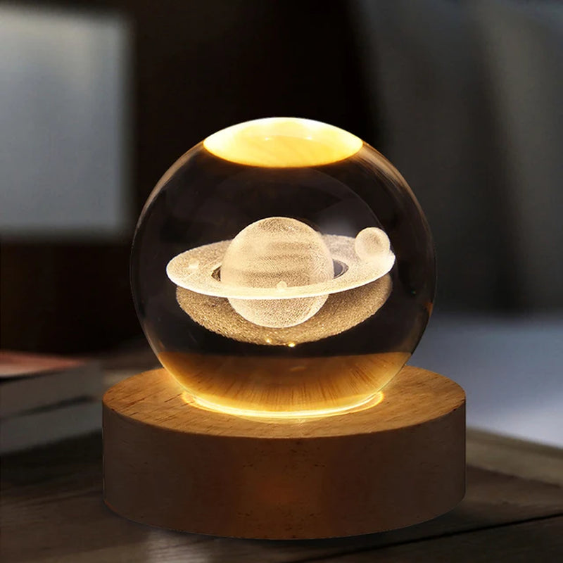 Magic Crystal Ball Night Light | Glowing Atmosphere Tabletop Decorations Gift