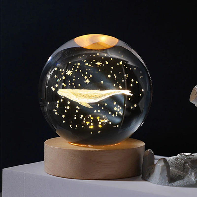 Magic Crystal Ball Night Light | Glowing Atmosphere Tabletop Decorations Gift