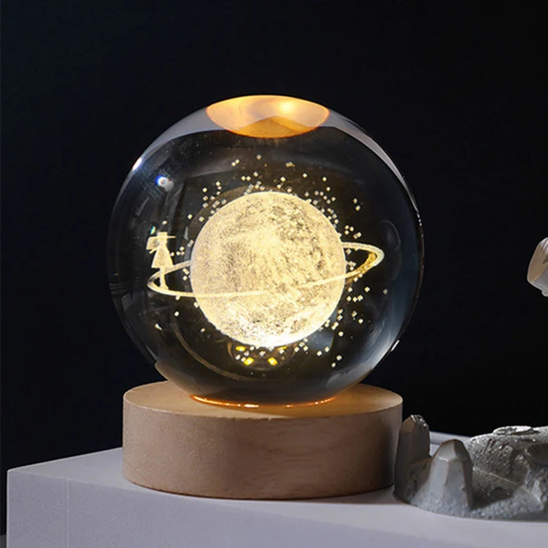 Magic Crystal Ball Night Light | Glowing Atmosphere Tabletop Decorations Gift