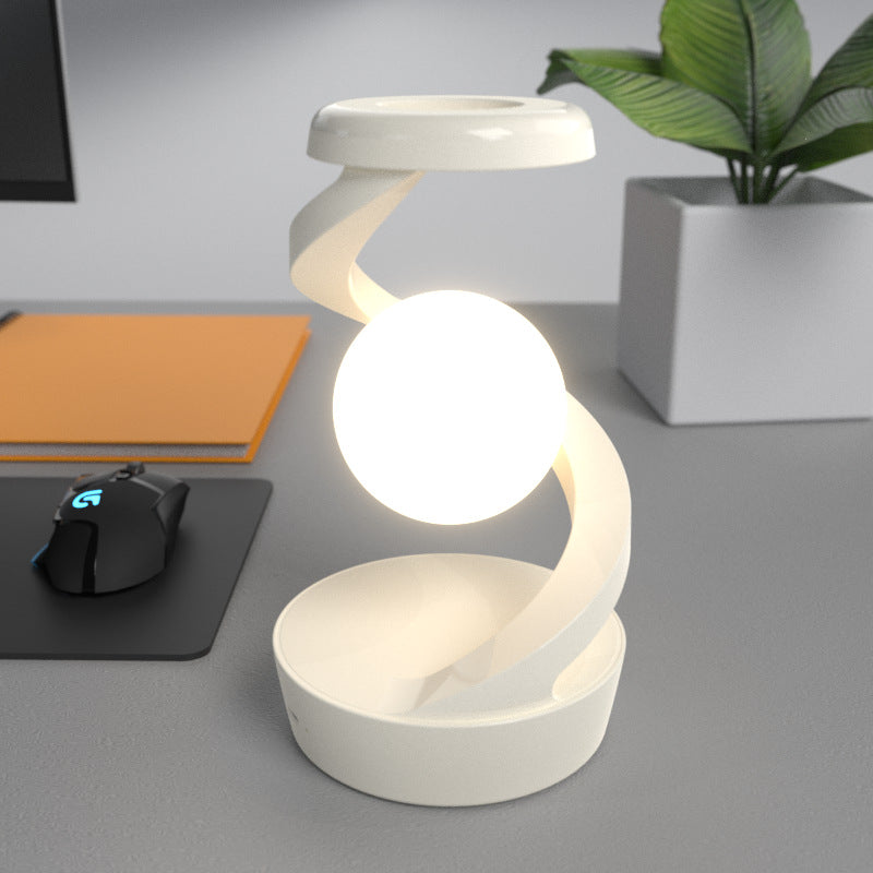 Floating Orb With Wireless Charging | Elegant and Futuristic Design Piece