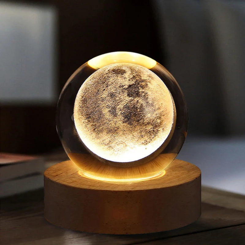 Magic Crystal Ball Night Light | Glowing Atmosphere Tabletop Decorations Gift