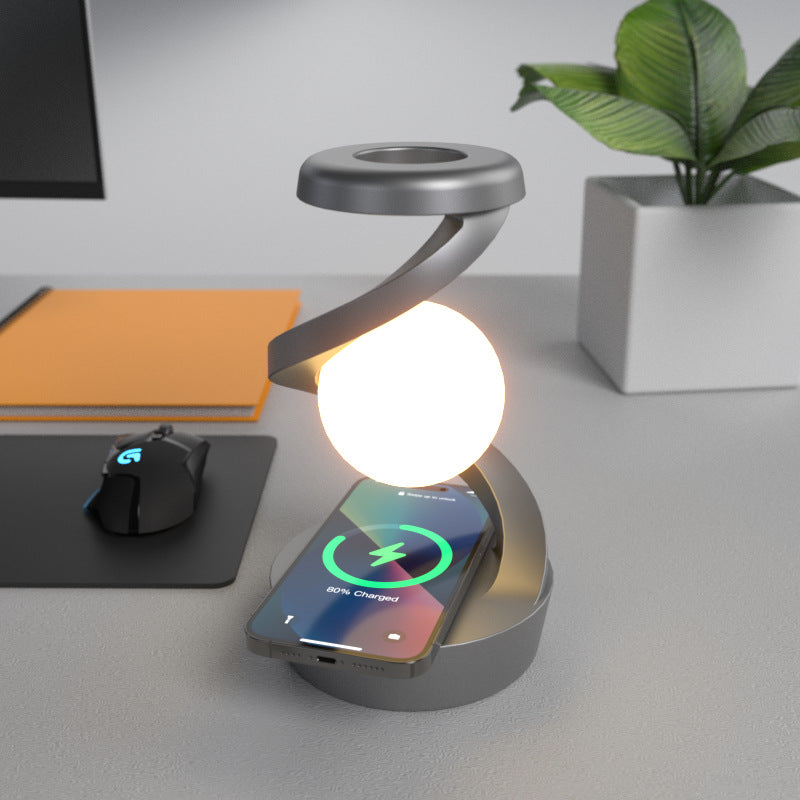 Floating Orb With Wireless Charging | Elegant and Futuristic Design Piece